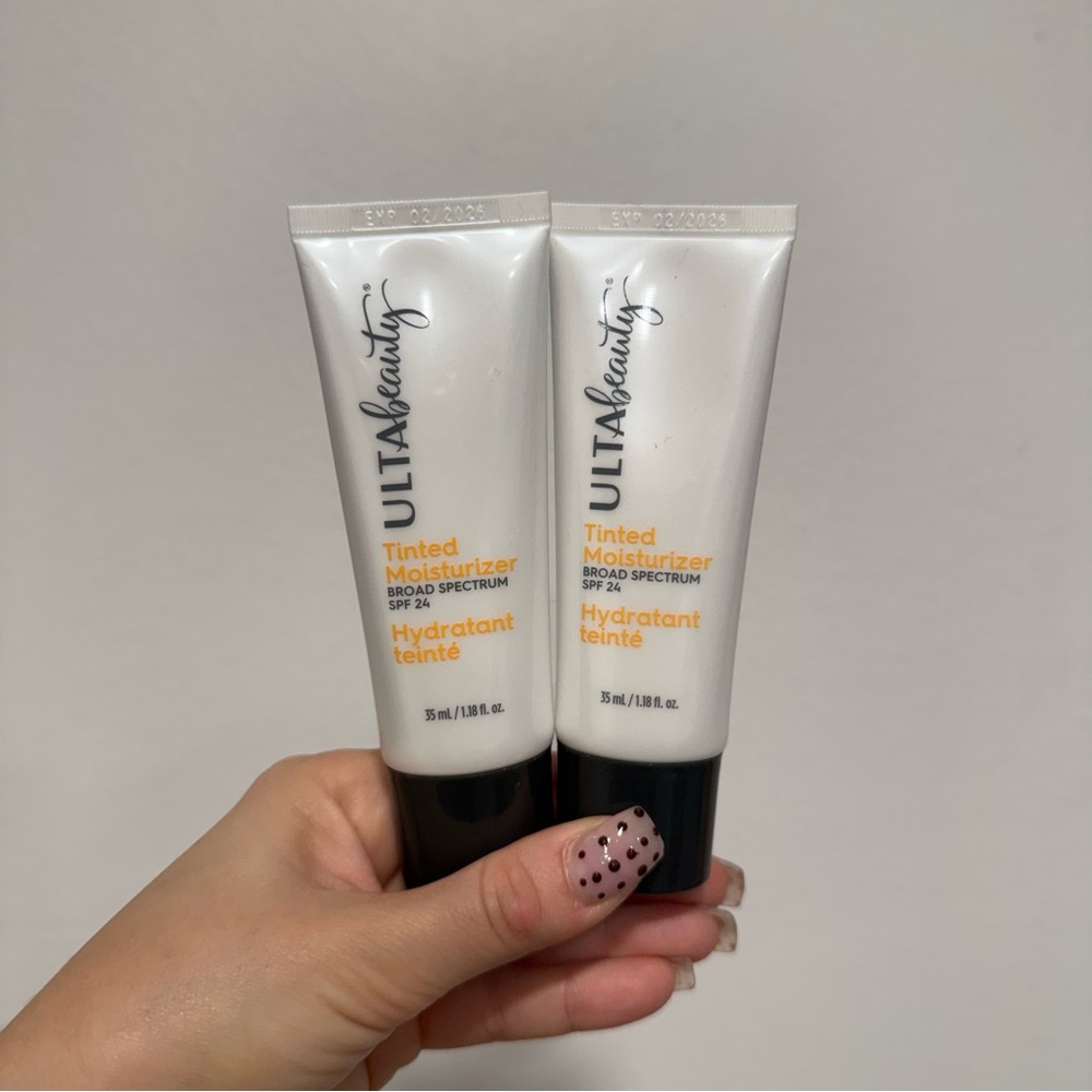 Ulta Beauty Tinted Moisturizer Broad Spectrum SPF 24 in Fair 2 Pack 1.18 fl oz